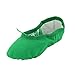 MSMAX Kids Canvas Ballet Shoes Women Ponite Dancing Flats Green 8.5 M US Toddler