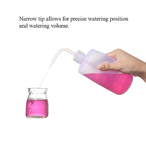 Wash Bottle LDPE Bottle with Narrow Mouth 250ml 500ml (Pack of 2)