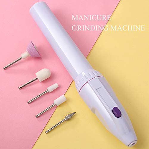 Electric Nail Drill Set Professional File Kit Handpiece Grinder Tool For Acrylic, Gel Nails,Portable Nail Drill Machine Electric Acrylic Nail File Manicure Pedicure