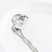 Merdia 925 Sterling Silver Necklace with AAA Cubic Zirconia Heart to Heart Pendant 18