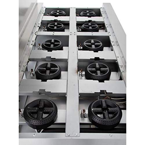 Empura 60" Stainless Steel Commercial Gas Range with Two Ovens, 10 Burners, 362,000 BTU