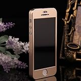 Change Luxury Brushed Aluminum Metal Alloy Full Body Case Cover for Iphone 5 5g 5s (Gold)
