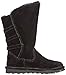 BEARPAW Womens Jenna Suede Fur Lined Winter Boots Black 8 Medium (B,M)