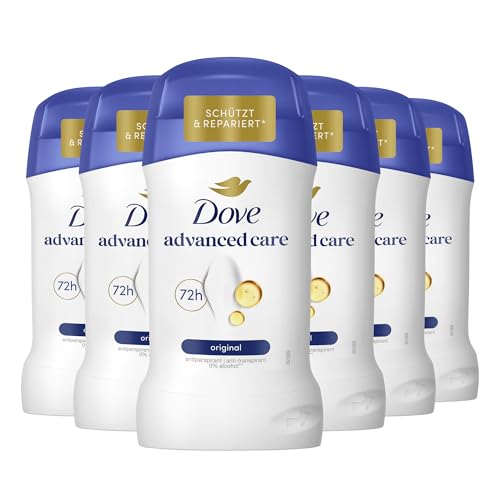 Dove Advanced Care Anti Transpirant Deo Stick Original Deodorant mit 72 Stunden Schutz vor Achselnässe und Körpergeruch 50 ml