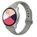 Yutior Sport Bands Compatible with Samsung Galaxy Watch Active 40mm & Galaxy Watch Active 2, 20mm Silicone Band Narrow Wristband for Samsung Galaxy Smartwatch Active 2, Women Men Small Black, Stone