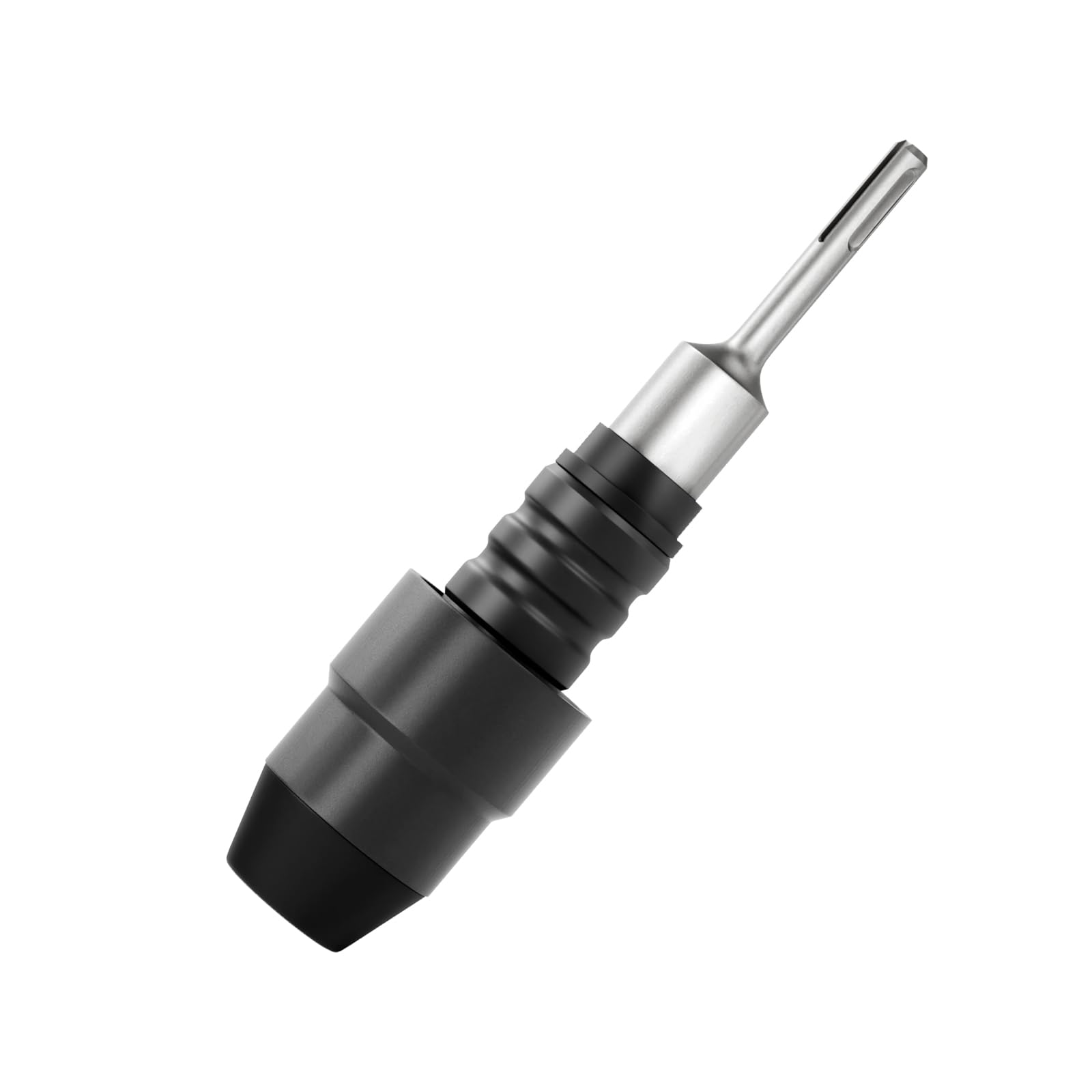 SDS-Plus to SDS-Max Adapter for Rotary Hammers - 8-1/4 Inches Long Black Alloy Steel Adapter