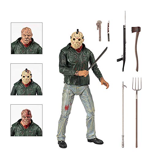 BODAN NECA Action Figure Friday The 13th Part 3 Jason Voorhees Action Figure Statues Model Doll Horror Collection Gifts - PVC 7