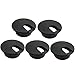 ANZESER 10 Packs Desk Grommet 1.5 inch, PC Computer Desk Plastic Grommet Cord, Tidy Cable Hole Cover Organizers (1.5 Inch, Black)