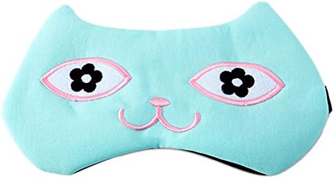 Mlotus Creative Cartoon Cat Sleep Eye Mask Cute Sleeping Eyeshade Eyepatch Travel Blindfold for Women, Kids