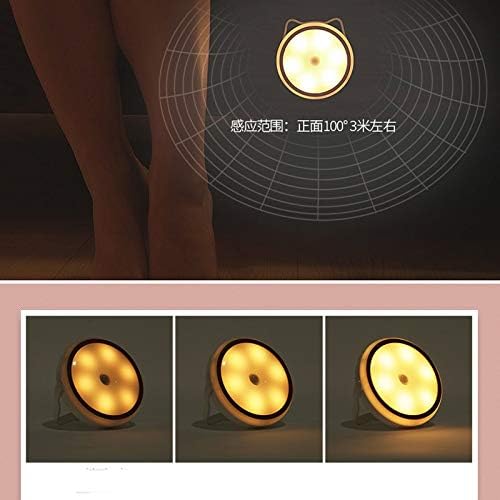 ナイトライト LED省エネナイトライトベッドの下の寝室の人体誘導ランプポータブルスリープライト赤ちゃんの供給ランプ充電式テーブルランプ