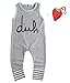 Newborn Kids Baby Boy Girls Siamese Lading Romper Jumpsuit Bodysuit Outfits Clothes , Gray, 0-6 Months