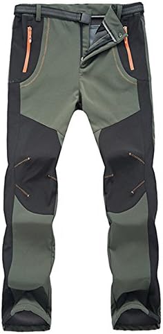 Oasis Mountain Skin Soft Bombshell Hiking and Skiing Pants for Men (Army Green, Men 5XL)