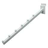 Econoco Commercial 6 Ball Waterfall Hook, White