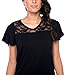 kathy ireland Women's 2 Piece Cap Sleeve Pajama Sleepwear Set w Lace Detailing