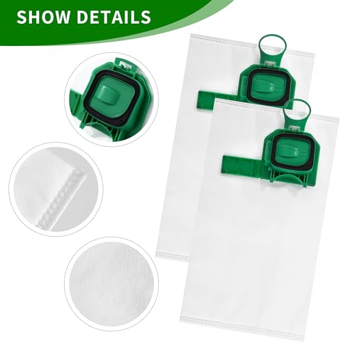 12 Vacuum Cleaner Bags for Vorwerk Kobold VK140 VK150 FP140 FP150 + 2 Filters, Vacuum Cleaner Bags for Vorwerk VK140/VK150/FP140/FP150