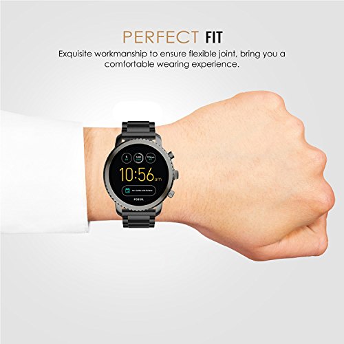 fossil q men's gen 3 explorist stainless steel and silicone smartwatch