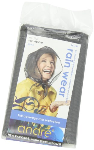 Andre Rain Wear 701 Rain Dasher, Black, One Size Fits All