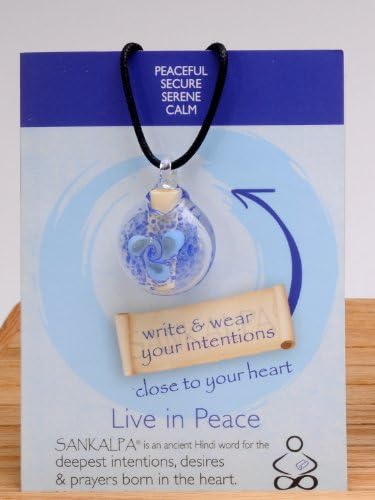 Sankalpa® Live in Peace - Aromatherapy Diffuser &amp; Intention Amplifier Necklace