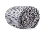 Cooshi Duvet Cover for Weighted Blankets - 60 x 80 - Soft Minky Dot - Grey