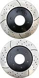 Prime Choice Auto Parts PR41427LR Drilled and Slotted Performance Rotor Pair for Front