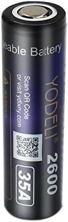 2PCS 18650 3.7V 1800mAh/2600mAh Batteries Rechargeable Li-ion Battery (2600mAh)
