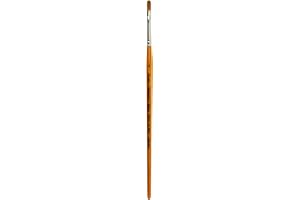 Silver Brush Limited 2003S Golden Natural Filbert Brush for Watercolor, Oil, and Acrylic, Size 4, Short Handle