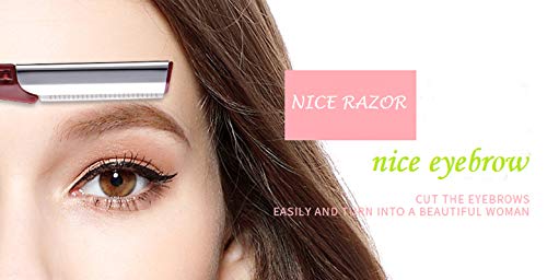 New Style Eyebrow Razor - Facial Hair Trimmer 3 PCS, Portable - Ergonomics Design Non-Slip Handle - Personal Hair Removal Shaper with Micro Blade Guard for Women.Touch-up Makeup Tool Kit Shaver UMOGI - Thumbnail 5