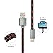 Kinbashi 3 Pack 6 Feet Nylon Braided 8 Pin Lightning to USB Charging Cable