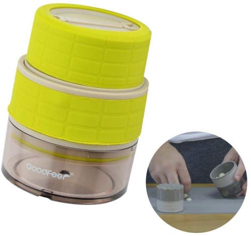 LONGLISHENG Garlic Press Garlic Crusher Chopper for Home Chef, Easy to Clean