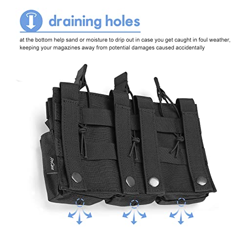 ProCase 6 Pouch Magazine Holder for Gun, Open-Top Triple Tactical ...