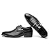 Blivener Men's Pointed Toe Classic Oxford Formal Business Dress Shoes Black US 9.5