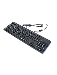 DELL 2 gr91 Slim USB Teclado 104-Key con patas desplegables para Select Dell Models (Negro)