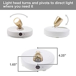 HONWELL LED Spotlight Wireless Accent Lights 2 Pack