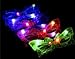 BEST PARTY FAVORS OF 2016! 12 Piece Adorable Butterfly Light Up Flashing Glasses For Children (4 Colors: Red, Green, Blue, & Pink)- With Push On/Off Button for All Occasions