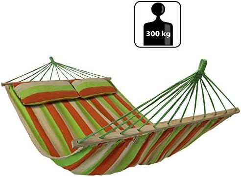 Bb Sport Stabhangematte Cibao Inkl 2 Kissen Liegeflache 240 X 150 Cm In Vielen Farben Traglast 300 Kg Fur 2 Personen Farbe Sri Lanka Amazon De Bekleidung