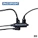 Iron Forge Cable 10 ft Flat Plug Black Extension Cord with 3 Outlets - 16/3 SJTW 3 Prong Indoor 10 Foot Black Extension Cord with Multiple Outlets