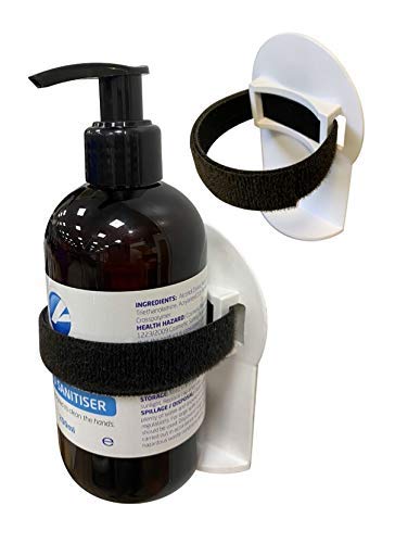 Hand Sanitiser Holder/Sanitizer dispenser, Self Adhesive, Easy fix, No drilling!! (Holder Only)