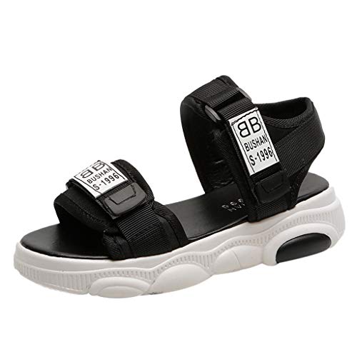 Women Sandals, ❤️ FAPIZI Flat Summer Outdoor Sport Athletic Walking Shoes Open Toe Trekking Casual Beach Sandals Black