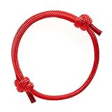 Wind Passion Nautical Braided Red Mono Rope Cord Men Bracelet