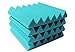 Soundproofing Acoustic Studio Foam - Teal Color - Wedge Style Panels 12”x12”x2” Tiles - 4 Pack