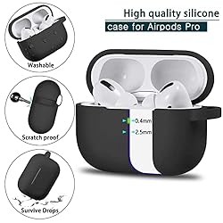 R-fun AirPods Pro Case Cover with Keychain, Full