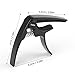 UKULELE CAPO - 4 String for Soprano, Concert Ukulele Zinc Alloy Professional Capo Lightweight Feeling with 2pack Ukulele Felt Picks (Black)