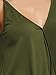 ROMWE Women's V Neck Strappy Loose T-shirt Tank Top Vest Blouses Green S