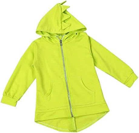 Kids Baby Jacket Dinosaur Hooded Coat Boys Girls Hoodie Outfits Pajamas Clothes LuckUK