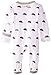 L'ovedbaby Unisex-Baby Organic Cotton Footed Overall, Seafoam Umbrella, 6-9 Months