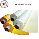 1 Yard 110mesh 50Inches Width Silk Screen Fabric (110Mesh (43T) White)