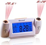 Linglong Projection Alarm Clock,Sound Control Dual