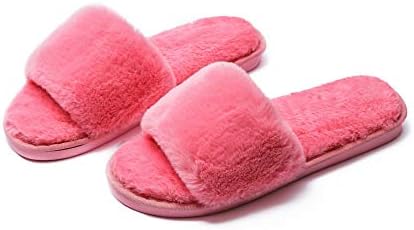 Amazon Com Women S House Slippers Slides For Women Fuzzy Comfy