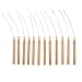 Tinksky Wooden Hair Extension Loop Needle Threader DIY Hook Tool, Pack of 12