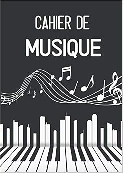 Cahier Musique 100 Pages - Portée 8 Lignes - Format 24x32cm - Pour Composition Et Pratique